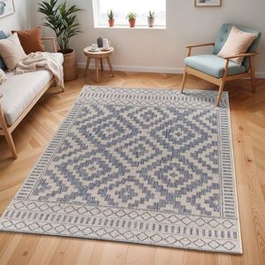 Livabliss Geometric Indoor Large, Salema 160x213 cm Patio s, Decking, Carpet Boho Colourful Garden s, Patterned, UV Weather, Stain Durable, Cream, Blue Livabliss Geometric Indoor Large, Salema 160x213 cm Patio s, Decking, Carpet Boho Colourful Garden s, Patterned, UV Weather, Stain Durable, Cream, Blue