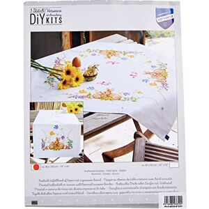 Vervaco Rabbits Table Runner Stamped Embroidery Kit 16 x 40-inch Vervaco Rabbits Table Runner Stamped Embroidery Kit 16 x 40-inch