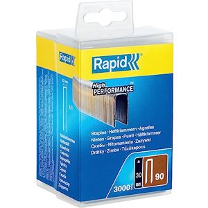 Rapid High Performance No.90 Narrow Crown Staples, Leg Length: 30 mm, 5000125 3000 Pieces Rapid High Performance No.90 Narrow Crown Staples, Leg Length: 30 mm, 5000125 3000 Pieces