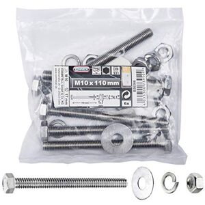 Connex B30266 Machine Bolts-Set DIN601 M10x90, Multicolored, M10 x 110 mm (6 Stück) Connex B30266 Machine Bolts-Set DIN601 M10x90, Multicolored, M10 x 110 mm (6 Stück)