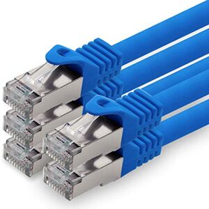 1aTTack.de 5.0 m blue pack of 5 CAT.7 network cable patch cable SFTP PIMF LSZH Gigabit Lan cable 10Gb s cat7 raw cable with RJ45 connector Cat6a compatible with CAT5 CAT6 cat7 cat8 1aTTack.de 5.0 m blue pack of 5 CAT.7 network cable patch cable SFTP PIMF LSZH Gigabit Lan cable 10Gb s cat7 raw cable with RJ45 connector Cat6a compatible with CAT5 CAT6 cat7 cat8