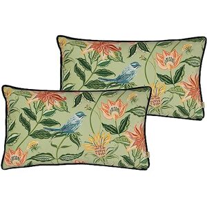 Evans Lichfield Chatsworth Aviary Piped Feather Filled Cushion Twin Pack Evans Lichfield Chatsworth Aviary Piped Feather Filled Cushion Twin Pack