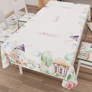 PETTI Artigiani Italiani Rectangular Stain Resistant Tablecloth for Parties and Birthdays for Children, Kitchen Party Design 02 x 6 Seater (140 x 180 cm) 100% Made in Italy PETTI Artigiani Italiani Rectangular Stain Resistant Tablecloth for Parties and Birthdays for Children, Kitchen Party Design 02 x 6 Seater (140 x 180 cm) 100% Made in Italy