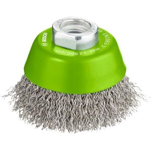 Bosch 1x PRO Stainless Steel Longlife Cup Brush, Crimped Wire for Small Angle Grinder and M14 Thread (for Non-ferrous metals, Steel, Ø 65 mm, Professional Accessory Small Angle Grinder) Bosch 1x PRO Stainless Steel Longlife Cup Brush, Crimped Wire for Small Angle Grinder and M14 Thread (for Non-ferrous metals, Steel, Ø 65 mm, Professional Accessory Small Angle Grinder)