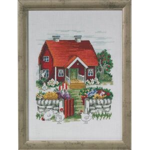 Permin Swedish House Counted Cross Stitch Kit Permin Swedish House Counted Cross Stitch Kit