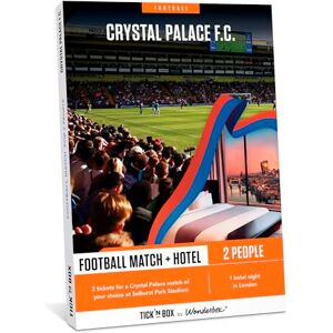 Tick&Box Gift Box Crystal Palace Match for 2-1 night stay Visit The Home of Football Football Gift Unique Experience for a true London souvenir Valid for 2 years Tick&Box Gift Box Crystal Palace Match for 2-1 night stay Visit The Home of Football Football Gift Unique Experience for a true London souvenir Valid for 2 years