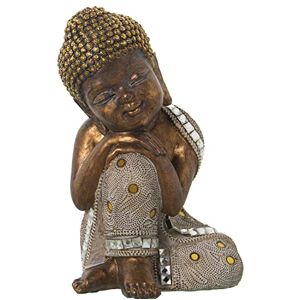 AlexandreHouse Resin figure buda white/dorado 15 x 14 x 23 cm AlexandreHouse Resin figure buda white/dorado 15 x 14 x 23 cm