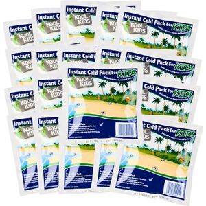 Koolpak Koolkids Instant Cold Ice Packs Pack of 20 Koolpak Koolkids Instant Cold Ice Packs Pack of 20