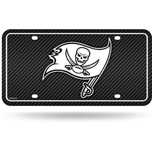Rico Industries Rico MTG2101CF Buccaneers Carbon Fiber Design Metal Auto Tag, Multi, 6x12 Inch Rico Industries Rico MTG2101CF Buccaneers Carbon Fiber Design Metal Auto Tag, Multi, 6x12 Inch