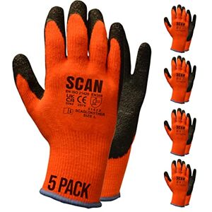 Scan SCAGLOKSTH5 Knitshell Thermal Latex Coated Gloves Orange Size 9 (5 Pairs) Scan SCAGLOKSTH5 Knitshell Thermal Latex Coated Gloves Orange Size 9 (5 Pairs)