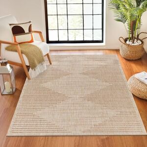 Livabliss Kercem Indoor Outdoor Rug Large Boho Rugs for Living Room 120x170 cm Dining, Kitchen Carpet, Patterned Neutral and Coloured Rugs, Waterproof, Stain Durable Tan, Cream, Beige Livabliss Kercem Indoor Outdoor Rug Large Boho Rugs for Living Room 120x170 cm Dining, Kitchen Carpet, Patterned Neutral and Coloured Rugs, Waterproof, Stain Durable Tan, Cream, Beige