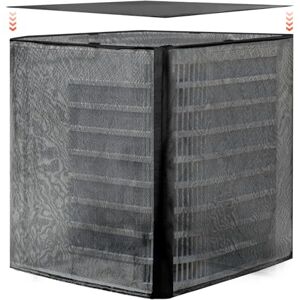 VEVOR Air Conditioner Cover, 711 x 711 x 812 mm Ac Cover for Air Conditioning Unit, Dual-Layer, Detachable Canopy,Waterproof Polyester, Universal HVAC Protector for Outdoor Outside Ac Unit, Black VEVOR Air Conditioner Cover, 711 x 711 x 812 mm Ac Cover for Air Conditioning Unit, Dual-Layer, Detachable Canopy,Waterproof Polyester, Universal HVAC Protector for Outdoor Outside Ac Unit, Black