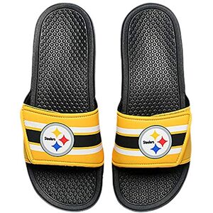 FOCO Men's NFL Team Logo Sport Legacy Stripe Slide Sandals FOCO Men's NFL Team Logo Sport Legacy Stripe Slide Sandals