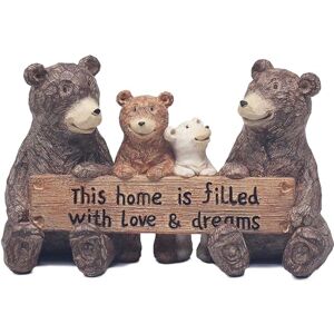 The Leonardo Collection Bear Family Sign With Quote Carved Ornaments For Home Decor Ideal Figurines Friendship Gifts For Women & Men Lovely Table Centerpiece & Living Room Accessories The Leonardo Collection Bear Family Sign With Quote Carved Ornaments For Home Decor Ideal Figurines Friendship Gifts For Women & Men Lovely Table Centerpiece & Living Room Accessories