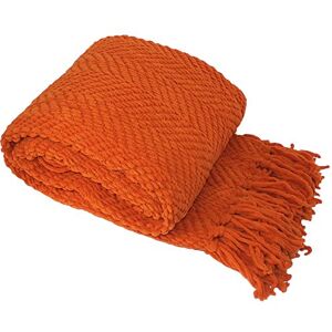 Home Soft Things Orange Throw Blanket Knitted Tweed Throw 50'' x 60'', Burnt Orange, Super Soft Cozy Warm Comfortable Breathable Throw for Living Room Chair Couch Bed Sofa Bedroom Home Décor Home Soft Things Orange Throw Blanket Knitted Tweed Throw 50'' x 60'', Burnt Orange, Super Soft Cozy Warm Comfortable Breathable Throw for Living Room Chair Couch Bed Sofa Bedroom Home Décor