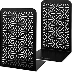 J Home and Hobby Book Holders for Shelves Cute Decorative Metal Bookends for Home or Office Use Heavy Book Stoppers That Keep Your Books Neat and Organized While Matching Your Decor (Black) J Home and Hobby Book Holders for Shelves Cute Decorative Metal Bookends for Home or Office Use Heavy Book Stoppers That Keep Your Books Neat and Organized While Matching Your Decor (Black)