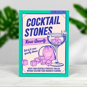 Gift Republic Rose Quartz Cocktail Stones – Set of 6 Reusable Natural Drink Chillers with Drawstring Bag – Elegant Ice Alternative for Spirits & Cocktails – Stylish Home Bar Gift Gift Republic Rose Quartz Cocktail Stones – Set of 6 Reusable Natural Drink Chillers with Drawstring Bag – Elegant Ice Alternative for Spirits & Cocktails – Stylish Home Bar Gift