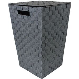 JVL Grey Tapered Laundry Basket with Inset Handles JVL Grey Tapered Laundry Basket with Inset Handles
