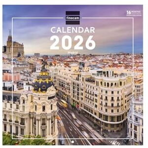 Finocam Wall Calendar 2026 30x30 cm Month to View January December 2026 + Sep.- Dec. 2025 (4 months) reduced Calendar 2026 Images Madrid International Finocam Wall Calendar 2026 30x30 cm Month to View January December 2026 + Sep.- Dec. 2025 (4 months) reduced Calendar 2026 Images Madrid International