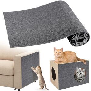 Gimars 40×200cm Thickened Self Adhesive Cat Scratching Mat, DIY Cuttable Climbing Wall Scratch Pad, Anti Scratch Furniture Protector for Sofa, Wall, Floor, Carpet (Grey) Gimars 40×200cm Thickened Self Adhesive Cat Scratching Mat, DIY Cuttable Climbing Wall Scratch Pad, Anti Scratch Furniture Protector for Sofa, Wall, Floor, Carpet (Grey)