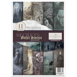 ITD Collection Rice Paper Creative Set A4 Decoupage Rice Paper Sheet 29.7 x 21 cm Multi-Coloured (Secrets Gothic Stories, RP008) ITD Collection Rice Paper Creative Set A4 Decoupage Rice Paper Sheet 29.7 x 21 cm Multi-Coloured (Secrets Gothic Stories, RP008)