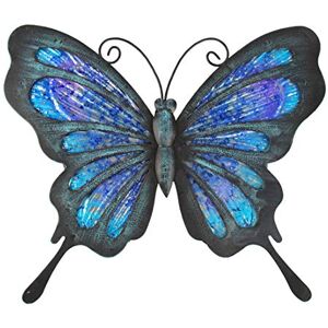 HONGLAND Garden Wall Art Metal Dragonfly Wall Decor Glass Outdoor Wall Art Hanging Garden Decorations for Living Room (Blue-1Pcs) HONGLAND Garden Wall Art Metal Dragonfly Wall Decor Glass Outdoor Wall Art Hanging Garden Decorations for Living Room (Blue-1Pcs)