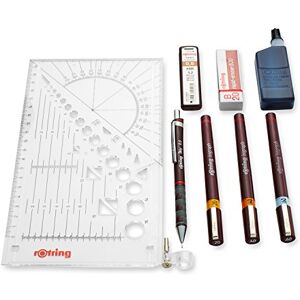 rOtring Isograph Fineliner Pen & Pencil College Set 3 Technical Pens (0.20mm0.40mm0.60mm) and Mechanical Pencil (0.5mm) + Accessories rOtring Isograph Fineliner Pen & Pencil College Set 3 Technical Pens (0.20mm0.40mm0.60mm) and Mechanical Pencil (0.5mm) + Accessories