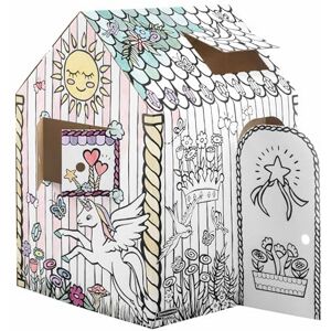 BANKERS BOX Unicorn Cardboard Playhouse for Kids XXL (81.3 x 96.5 x 121.3cm) – Colour-In Cardboard Den, Doll House & Unicorn Toy – FSC Certified & Recyclable Arts & Crafts Fun – Ages 3+ BANKERS BOX Unicorn Cardboard Playhouse for Kids XXL (81.3 x 96.5 x 121.3cm) – Colour-In Cardboard Den, Doll House & Unicorn Toy – FSC Certified & Recyclable Arts & Crafts Fun – Ages 3+
