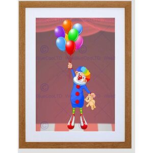 Wee Blue Coo Nursery Circus Clown Balloon Float Teddy Bear Funny Kids Art Framed Wall Art Print Wee Blue Coo Nursery Circus Clown Balloon Float Teddy Bear Funny Kids Art Framed Wall Art Print