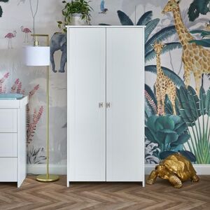 Obaby Evie Double Wardrobe White Obaby Evie Double Wardrobe White