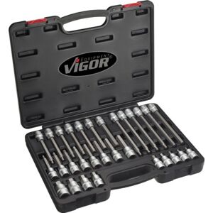Vigor V1919 Screwdriver Socket Set for Inside Hexagon, 1/2 Vigor V1919 Screwdriver Socket Set for Inside Hexagon, 1/2