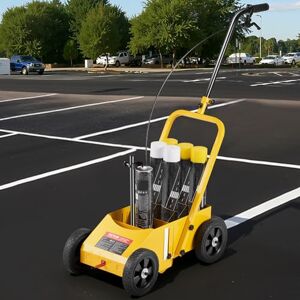 VEVOR Striping Line Marking Machine, 610 x 330 x 900 mm, 4-Wheel, Heavy Duty Striping Line Machine with 56-102 mm Adjustable Width, Make Clear Edge Line for Roads, Parking Lots, Sports Field, Yellow VEVOR Striping Line Marking Machine, 610 x 330 x 900 mm, 4-Wheel, Heavy Duty Striping Line Machine with 56-102 mm Adjustable Width, Make Clear Edge Line for Roads, Parking Lots, Sports Field, Yellow