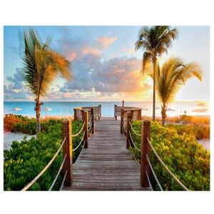 Pracht Creatives Hobby Diamond Painting Set, Picture with Sea Bridge and Accessories, Craft Set for Painting with Rhinestones, for Children from 5 Years Pracht Creatives Hobby Diamond Painting Set, Picture with Sea Bridge and Accessories, Craft Set for Painting with Rhinestones, for Children from 5 Years