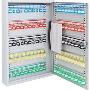 ARREGUI PL100 Cabinet Steel Box, Adjustable and Numbered Hook Rails and Key List, Includes Writeable Keyrings, 55 x 38 x 8 cm, Light Grey, Gray, 100 Schlüssel ARREGUI PL100 Cabinet Steel Box, Adjustable and Numbered Hook Rails and Key List, Includes Writeable Keyrings, 55 x 38 x 8 cm, Light Grey, Gray, 100 Schlüssel