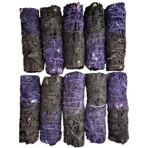 VIE Smudge Stick, Reversible Sage Purple & Black, Protection & Power 4", Pack of 10 VIE Smudge Stick, Reversible Sage Purple & Black, Protection & Power 4", Pack of 10