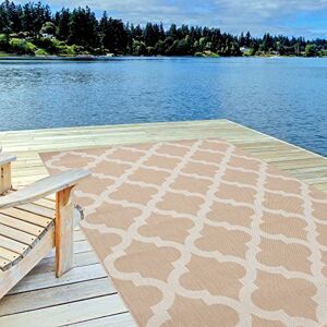THE RUGS Outdoor Rug – Weather & UV Resistant Outdoor/Indoor Area Rugs Durable Rugs for Patio, Deck, Garden, Kitchen, Bathroom or Living Room Beige, 120 x 170 cm THE RUGS Outdoor Rug – Weather & UV Resistant Outdoor/Indoor Area Rugs Durable Rugs for Patio, Deck, Garden, Kitchen, Bathroom or Living Room Beige, 120 x 170 cm