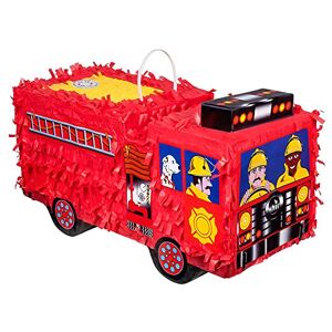 Boland 30966 Pinata Fire Engine Car, Size 43 x 24 x 18 cm, Fire Truck, Fire Engine, Birthday, Decoration, Party Game, Gift Boland 30966 Pinata Fire Engine Car, Size 43 x 24 x 18 cm, Fire Truck, Fire Engine, Birthday, Decoration, Party Game, Gift