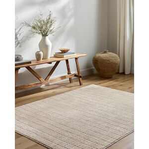 Livabliss x Our PNW Home Cascade Minimalist Striped Area Rug, 6'7" x 9', Light Brown Livabliss x Our PNW Home Cascade Minimalist Striped Area Rug, 6'7" x 9', Light Brown