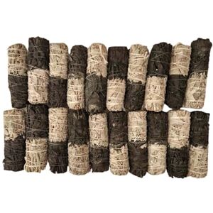 VIE Smudge Stick, Reversible Sage Black & White, Positivity 4", Pack of 20 VIE Smudge Stick, Reversible Sage Black & White, Positivity 4", Pack of 20