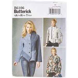 Butterick Patterns 6106 ZZ Sizes Large 16 18/ Extra-Large 20 22/ Extra-Large 24 26 Misses Jacket Butterick Patterns 6106 ZZ Sizes Large 16 18/ Extra-Large 20 22/ Extra-Large 24 26 Misses Jacket