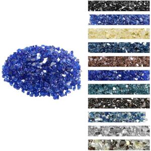 VEVOR Fire Glass, 10LBS / 4.5KG High-Temperature Resistant Fireplace Rocks, 1/2-Inch / 12.7 mm Reflective & Smokeless Firepit Glass Rock, High Luster Stone Landscaping for Fire Pit Table, Cobalt Blue VEVOR Fire Glass, 10LBS / 4.5KG High-Temperature Resistant Fireplace Rocks, 1/2-Inch / 12.7 mm Reflective & Smokeless Firepit Glass Rock, High Luster Stone Landscaping for Fire Pit Table, Cobalt Blue