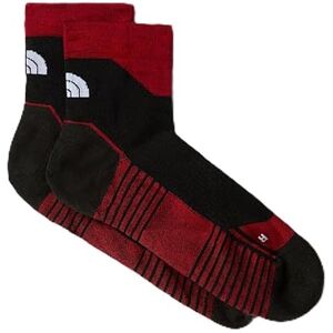 The North Face Unisex Hiking Quarter Socks, High Risk Red/Tnf Black, L The North Face Unisex Hiking Quarter Socks, High Risk Red/Tnf Black, L