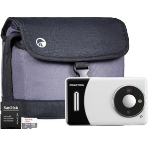 Praktica DZ13 Compact Digital Camera with SanDisk 64GB MicroSD Card & System Bag 13MP Dual CMOS Sensors, Wide-Angle Lens & 18x Zoom, Full HD Video Praktica DZ13 Compact Digital Camera with SanDisk 64GB MicroSD Card & System Bag 13MP Dual CMOS Sensors, Wide-Angle Lens & 18x Zoom, Full HD Video