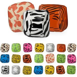 Relaxdays Juggling Balls, 24-Piece Set, Ø 50 mm, Animal Print, Beginners & Pros, Bead Filling, Bean Bags, Multicoloured, Plastic, Ceramics Relaxdays Juggling Balls, 24-Piece Set, Ø 50 mm, Animal Print, Beginners & Pros, Bead Filling, Bean Bags, Multicoloured, Plastic, Ceramics