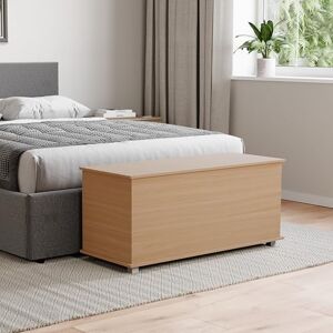 Vida Designs Leon Storage Ottoman, Wood in Pine, 100x40x48cm Storage Ottoman with Lift-Up Lid, Ideal for Toys, Bedding & Footstool Use Vida Designs Leon Storage Ottoman, Wood in Pine, 100x40x48cm Storage Ottoman with Lift-Up Lid, Ideal for Toys, Bedding & Footstool Use