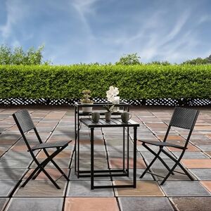 Seconique Foldaway 1+2 Garden Set in Black Seconique Foldaway 1+2 Garden Set in Black