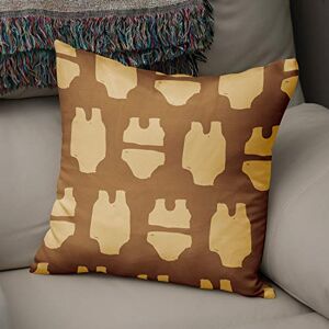 Bonamaison Decorative Cushion Cover Brown Tones, Throw Pillow Covers, Home Decorative Pillowcases for Livingroom, Sofa, Bedroom, Size:43X43 Cm Designed and Manufactured in Turkey Bonamaison Decorative Cushion Cover Brown Tones, Throw Pillow Covers, Home Decorative Pillowcases for Livingroom, Sofa, Bedroom, Size:43X43 Cm Designed and Manufactured in Turkey