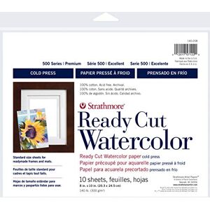 Strathmore Pro-Art Watercolor Paper Pack 8 x inch, 10 Sheets, OSFA Strathmore Pro-Art Watercolor Paper Pack 8 x inch, 10 Sheets, OSFA