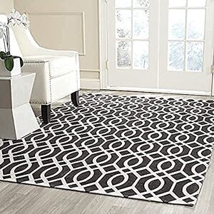 Safavieh Whimsical Rug for Living Room, Dining Room, Bedroom Cedar Brook Collection, Short Pile, in Brown and Ivory, 152 X 244 cm Safavieh Whimsical Rug for Living Room, Dining Room, Bedroom Cedar Brook Collection, Short Pile, in Brown and Ivory, 152 X 244 cm