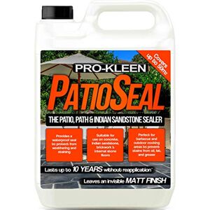 Pro-Kleen PatioSeal Matt Patio Sealer/Sealant for Indian Sandstone, Indoor/Outdoor Hard Floor Lasts up to 10 Years (5 Litres) (Package may vary) Pro-Kleen PatioSeal Matt Patio Sealer/Sealant for Indian Sandstone, Indoor/Outdoor Hard Floor Lasts up to 10 Years (5 Litres) (Package may vary)
